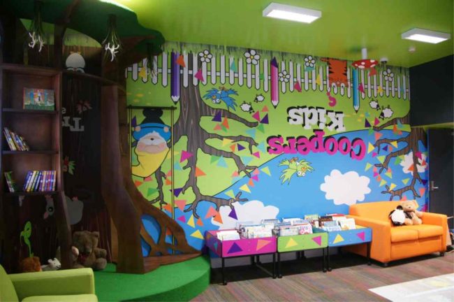 wall graphics coopers kids library
