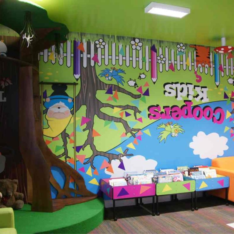 wall graphics coopers kids library