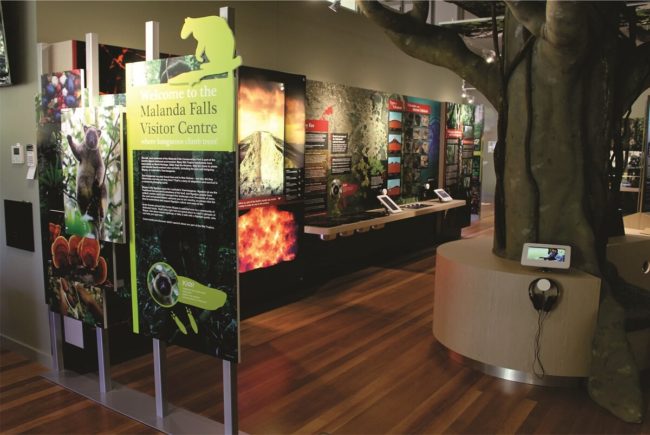 malanda falls visitors centre interactive display