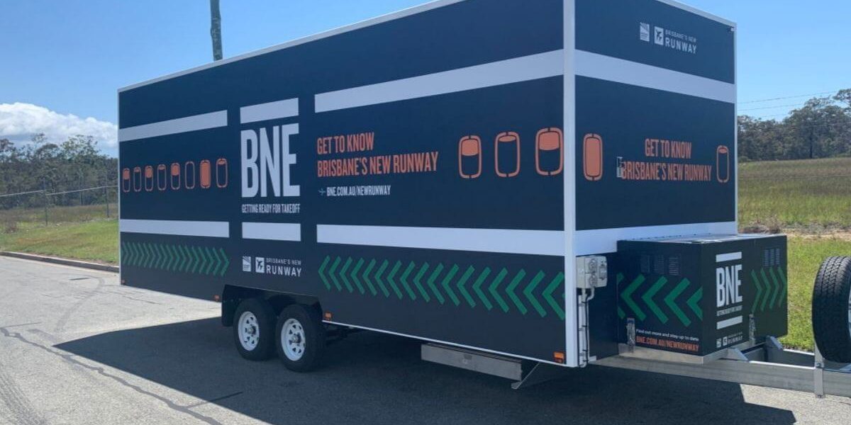 Brisbane Airport Corporation Mobile Display Brandi Projects